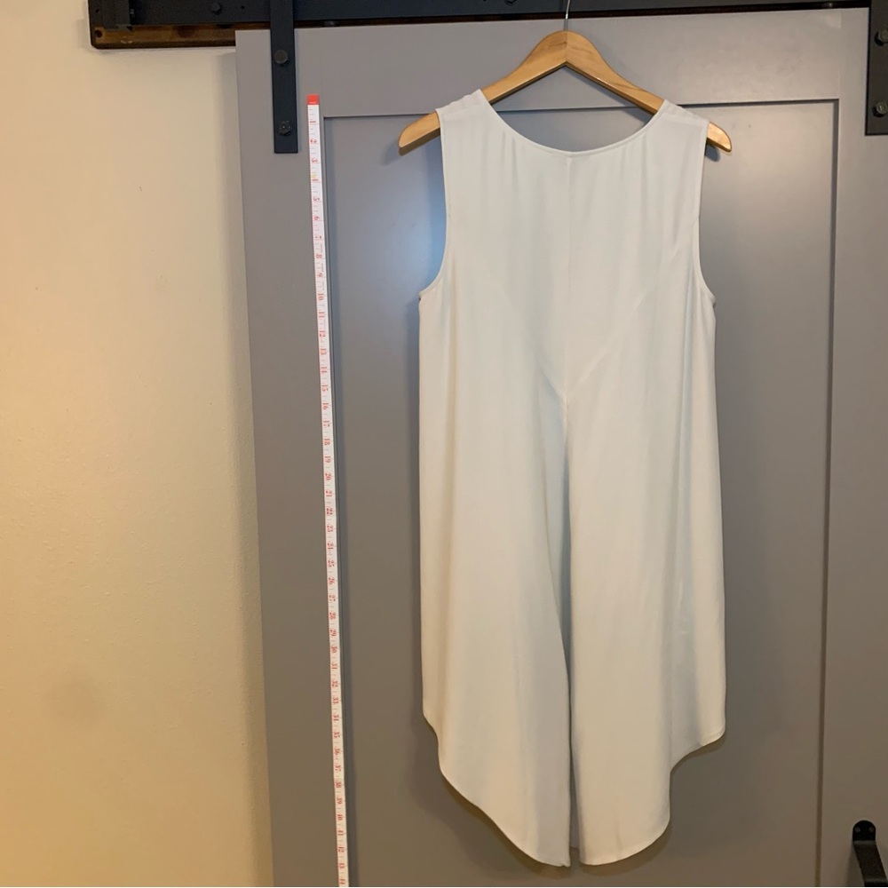 Eileen Fisher 100% Silk Georgette Crepe High Low Tunic Top Size Women’s Medium - Picture 7 of 7